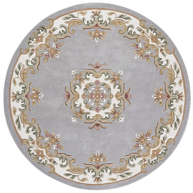 Safavieh Aubusson 6'-0" x 6'-0" Rug in Olive / Ivory