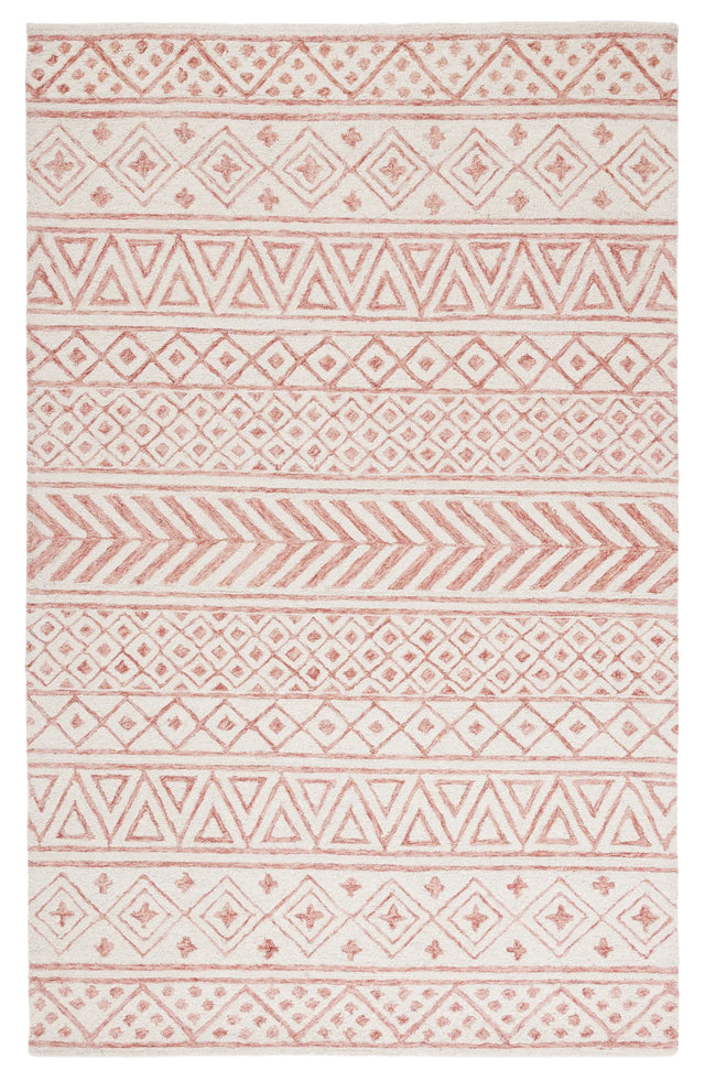 Safavieh Metro 4'-0" x 6'-0" Rug in Ivory / Pink