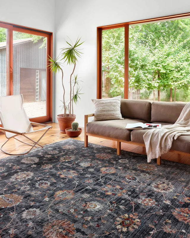 Loloi Samra Sam-08 Charcoal/Multi Rugs - room scene 1