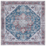 Safavieh Tucson 5'-0" x 5'-0" Rug in Navy / Red