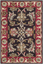 Safavieh Heritage 2'-0" x 3'-0" Rug in Chocolate / Red