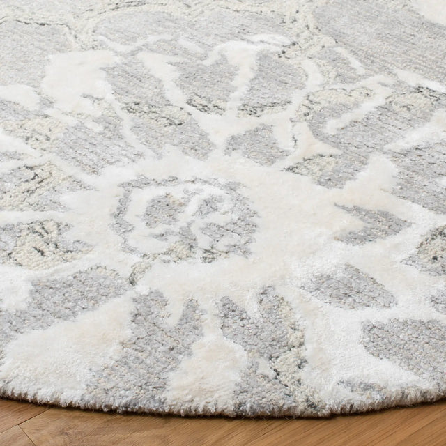 Safavieh Glamour 6'-0" x 6'-0" Rug in Silver / Ivory