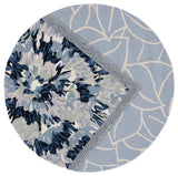 Safavieh Fifth Avenue 5'-0" x 5'-0" Rug in Light Blue / Navy