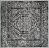 Safavieh Adirondack 8'-0" x 8'-0" Rug in Silver / Black