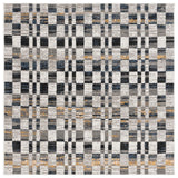 Safavieh Pyramid 6'-7" x 6'-7" Rug in Ivory / Grey Navy