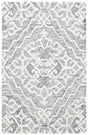 Safavieh Micro-Loop 2'-6" x 4'-0" Rug in Grey / Ivory