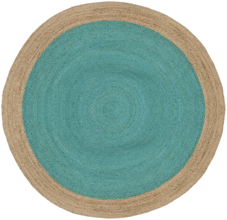Safavieh Natural Fiber 10'-0" x 10'-0" Rug in Teal / Natural
