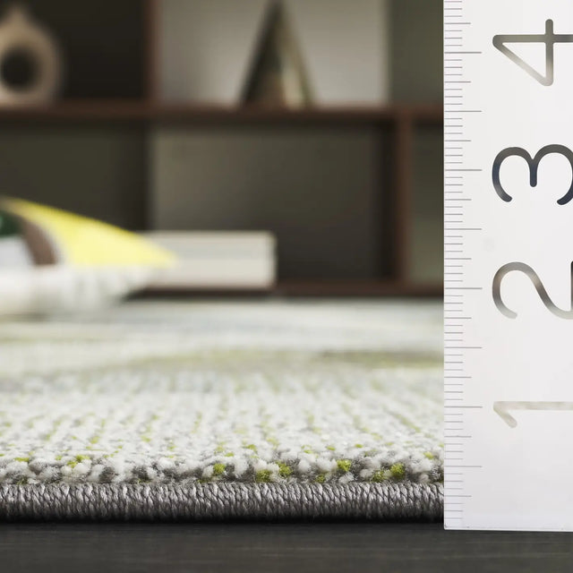 Safavieh Porcello 4'-0" x 6'-0" Rug in Green / Grey