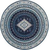 Safavieh Classic Vintage 6'-0" x 6'-0" Rug in Navy / Light Blue