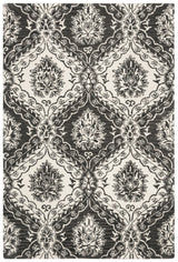 Safavieh Blossom 4'-0" x 6'-0" Rug in Charcoal / Ivory
