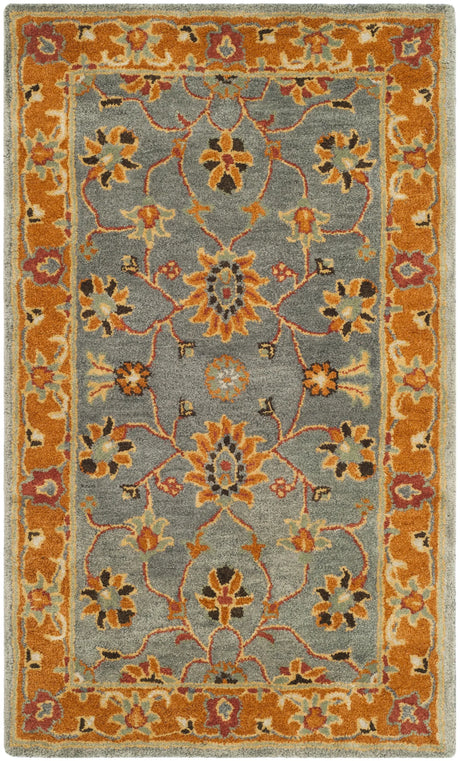 Safavieh Heritage 3'-0" x 5'-0" Rug in Blue / Orange