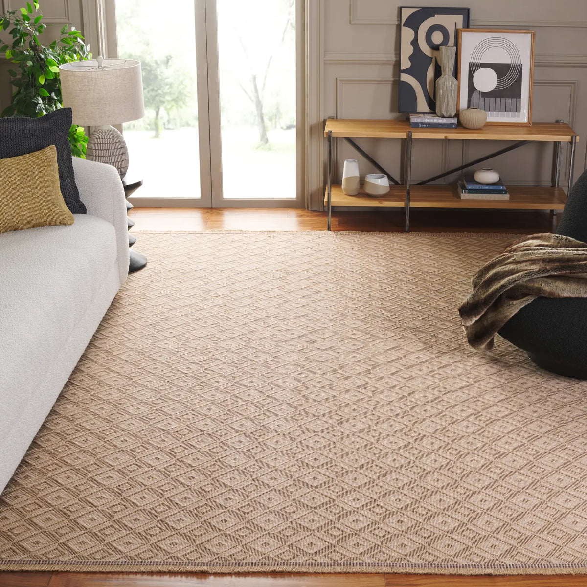 Safavieh Aspect 8'-0" x 10'-0" Rug in Natural / Ivory