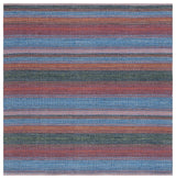 Safavieh Montauk 6'-0" x 6'-0" Rug in Blue / Orange
