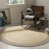 Safavieh Cape Cod 5'-0" x 5'-0" Rug in Ivory / Steel Grey