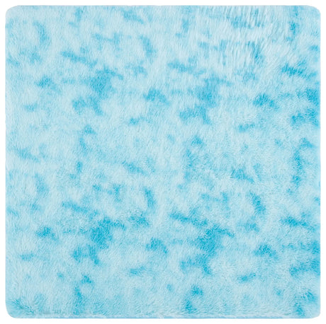 Safavieh Rainbow Shag 4'-0" x 4'-0" Rug in Aqua