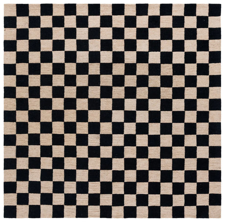 Safavieh Martha Stewart 6'-0" x 6'-0" Rug in Black / Beige