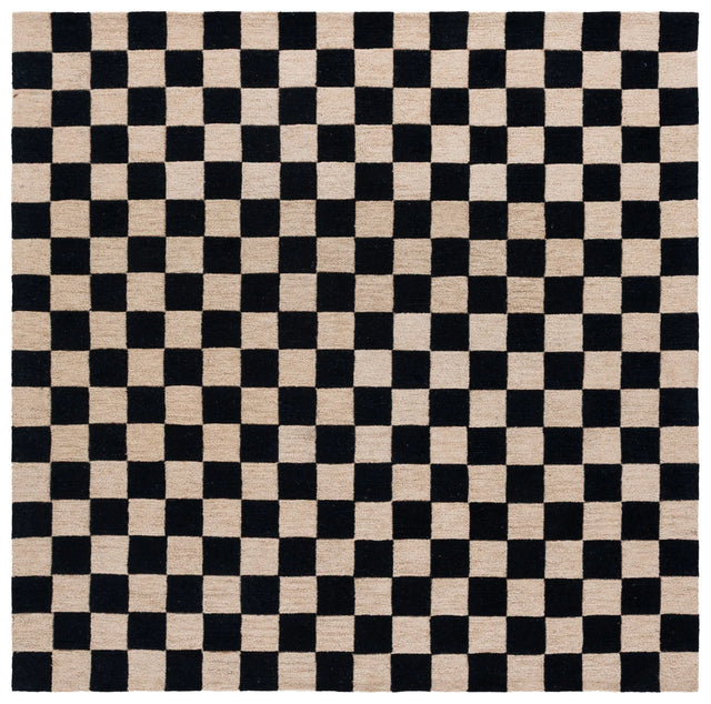 Safavieh Martha Stewart 6'-0" x 6'-0" Rug in Black / Beige