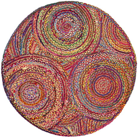 Safavieh Cape Cod 5'-0" x 5'-0" Rug in Red / Multi