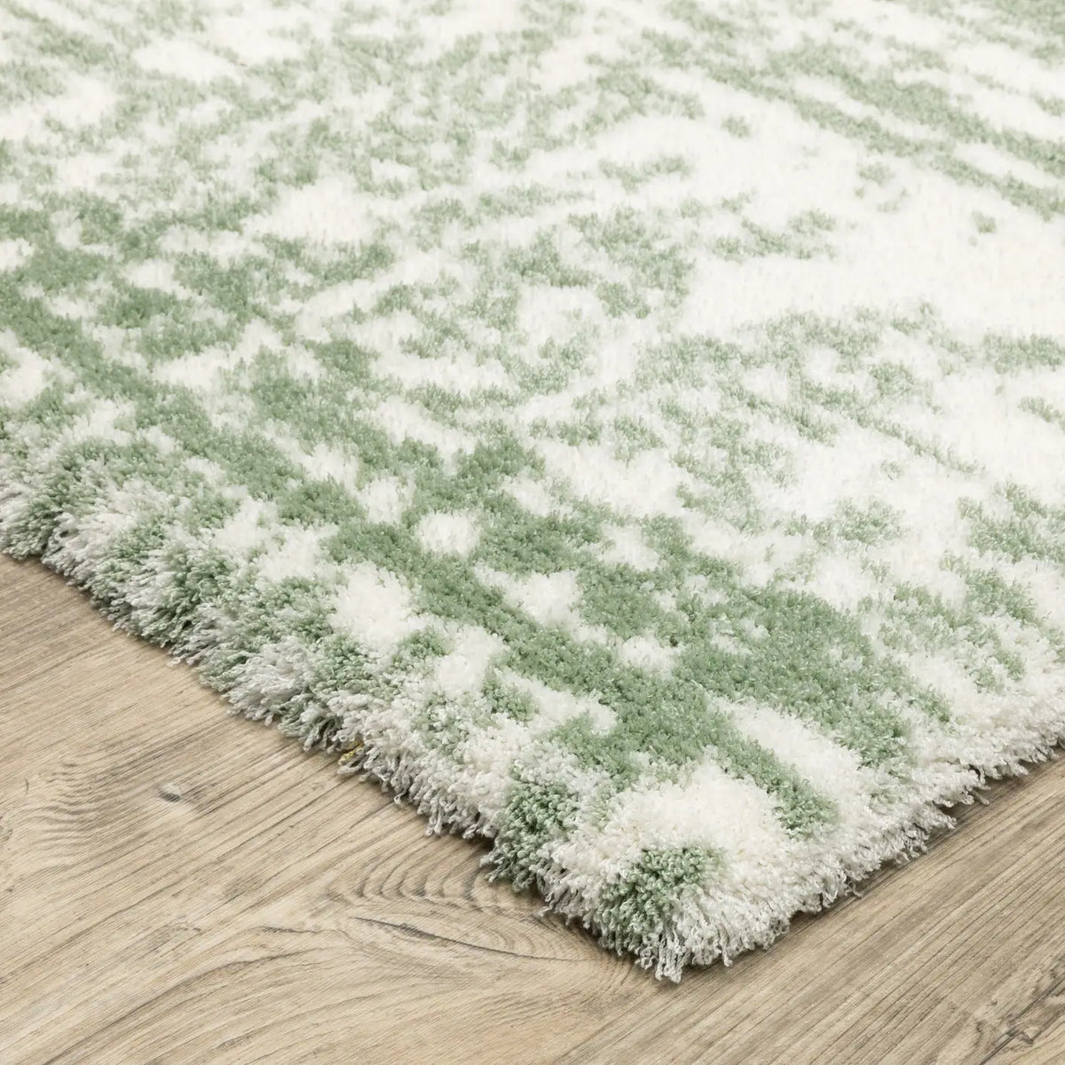 Oriental Weavers Sphinx GALILEO GAL09 Green Abstract Rugs - corner detail