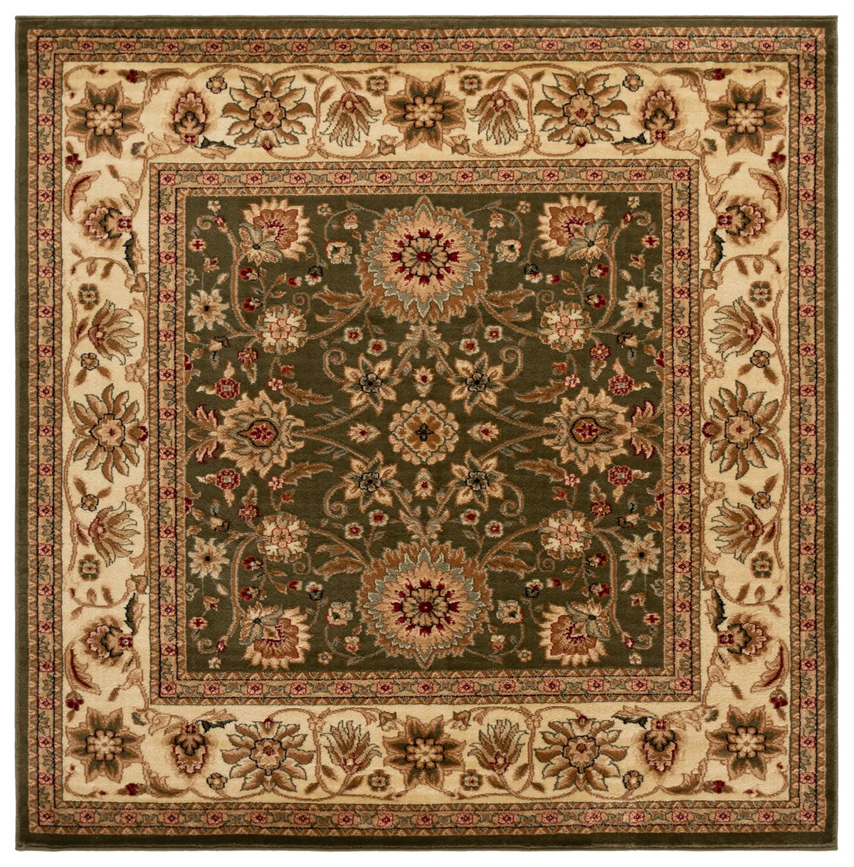 Safavieh Lyndhurst 5'-3" x 5'-3" Rug in Sage / Ivory