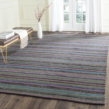 Safavieh Striped Kilim 8'-0" x 10'-0" Rug in Grey / Multi