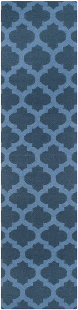 Safavieh Dhurries 2'-6" x 10'-0" Rug in Ink / Blue