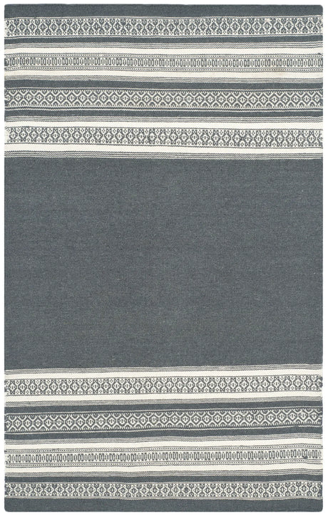 Safavieh Dhurries 3'-0" x 5'-0" Rug in Dark Grey