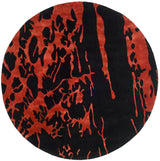 Safavieh Soho 6'-0" x 6'-0" Rug in Black / Red