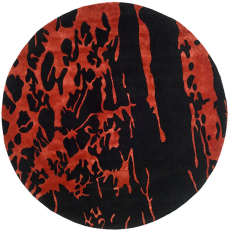 Safavieh Soho 6'-0" x 6'-0" Rug in Black / Red