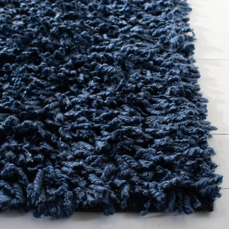 Safavieh Sheep Shag 4'-0" x 6'-0" Rug in Navy