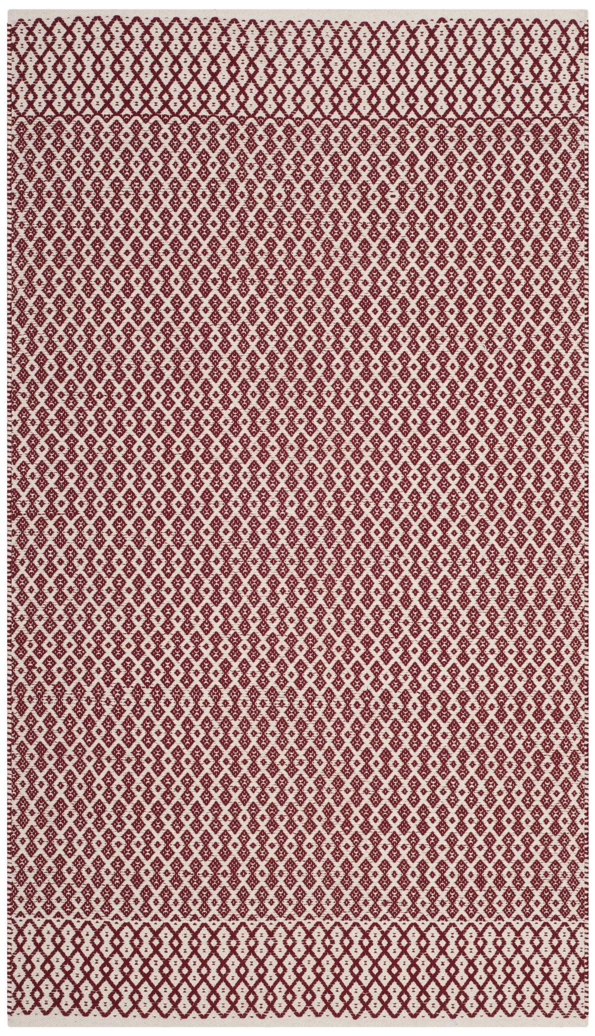 Safavieh Montauk 3'-0" x 5'-0" Rug in Ivory / Red
