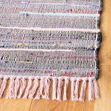 Safavieh Rag Rug 4'-0" x 6'-0" Rug in Red / Grey
