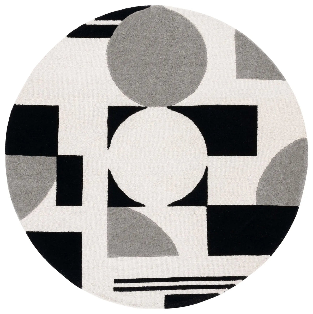 Safavieh Rodeo Drive 6'-0" x 6'-0" Rug in Grey / Black