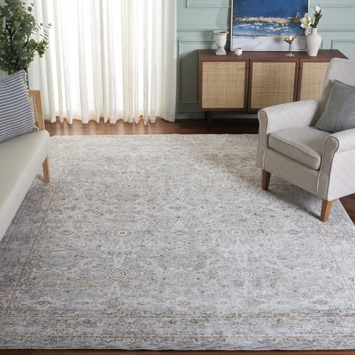 Safavieh Crescent 10'-0" x 13'-0" Rug in Grey / Blue
