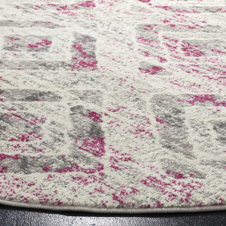 Safavieh Skyler 6'-7" x 6'-7" Rug in Ivory / Pink
