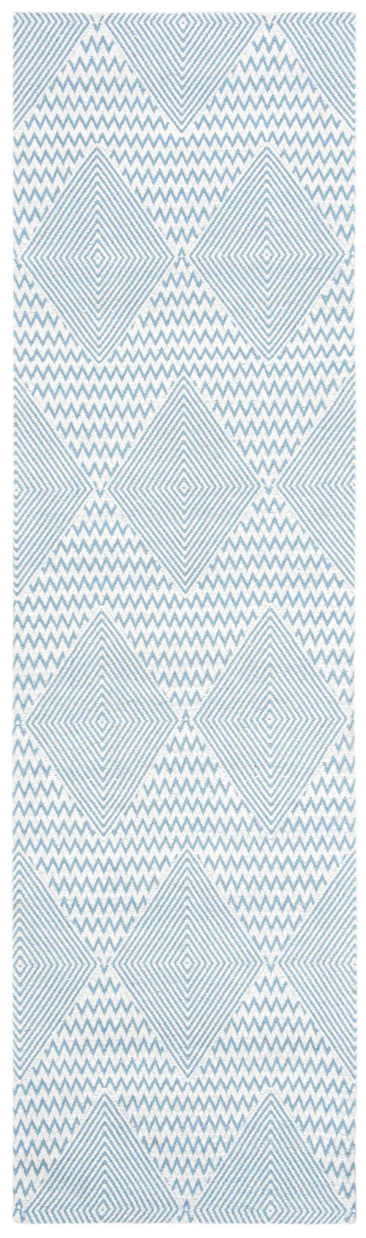 Safavieh Marbella 2'-3" x 8'-0" Rug in Light Blue / Ivory