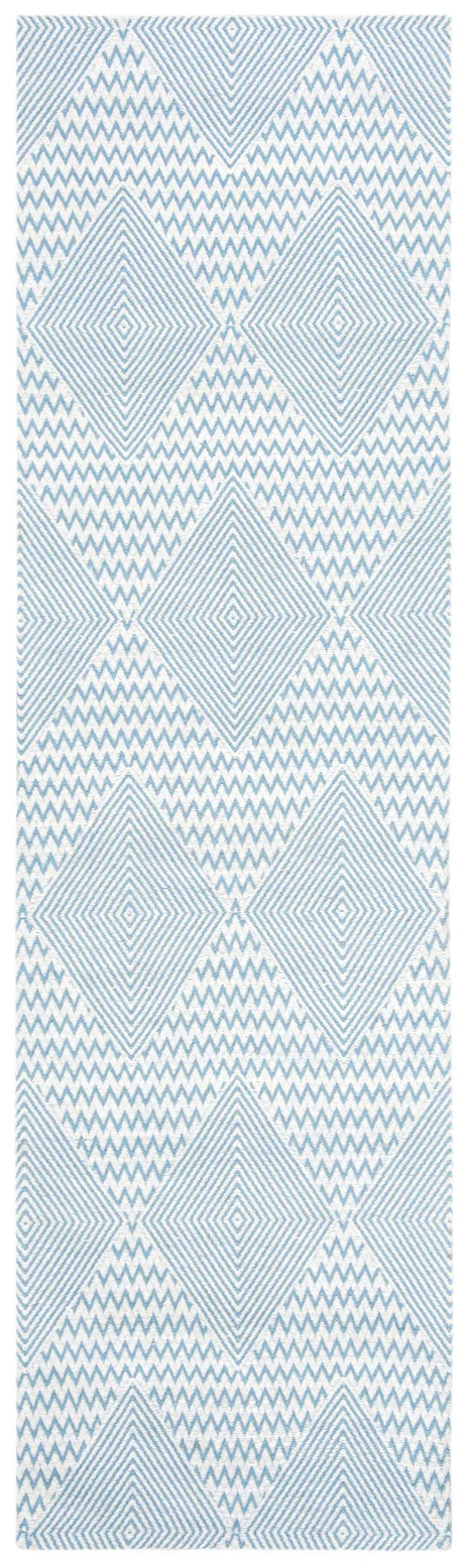 Safavieh Marbella 2'-3" x 8'-0" Rug in Light Blue / Ivory
