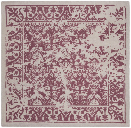 Safavieh Restoration Vintage 6'-0" x 6'-0" Rug in Silver / Purple