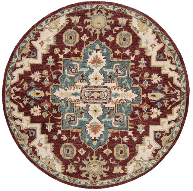Safavieh Aspen 5'-0" x 5'-0" Rug in Red / Blue