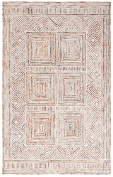 Safavieh Metro 4'-0" x 6'-0" Rug in Ivory / Rust