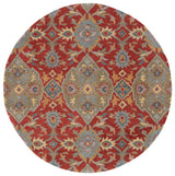 Safavieh Heritage 6'-0" x 6'-0" Rug in Red / Green