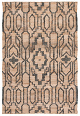 Safavieh Natural Fiber 4'-0" x 6'-0" Rug in Natural / Black