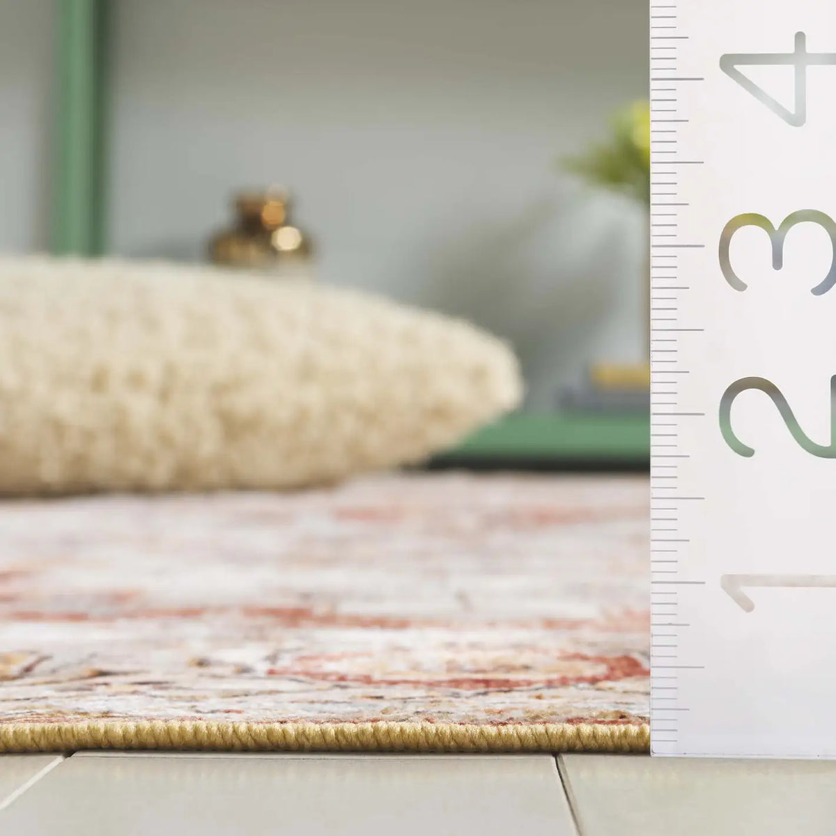 Safavieh Arizona 4'-0" x 6'-0" Rug in Beige / Rust