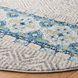 Safavieh Madison 700 6'-7" x 6'-7" Rug in Grey / Turquoise