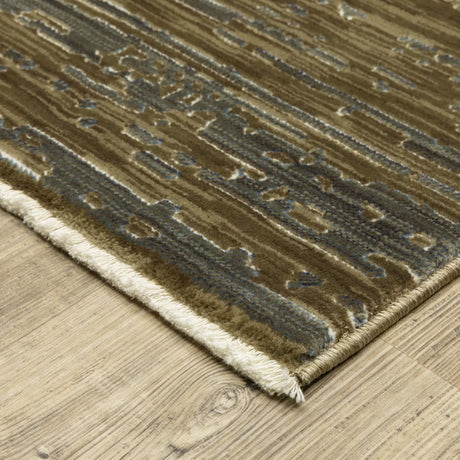 Oriental Weavers Sphinx Reed Re09A Beige/ Green Rug - corner detail