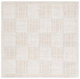 Safavieh Abstract 6'-0" x 6'-0" Rug in Light Brown / Ivory
