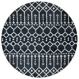 Safavieh Himalaya 6'-0" x 6'-0" Rug in Dark Grey / Ivory