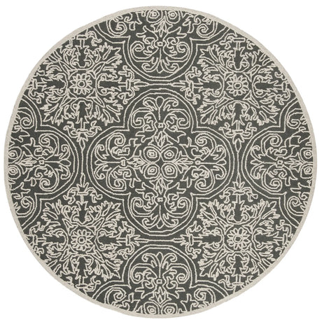 Safavieh Trace 6'-0" x 6'-0" Rug in Dark Grey / Light Grey