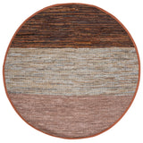 Safavieh Vintage Leather 7'-0" x 7'-0" Rug in Rust / Grey