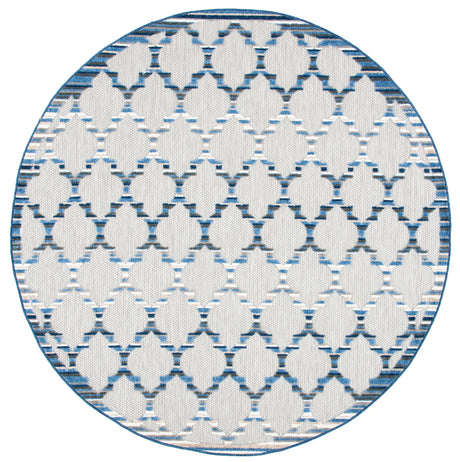 Safavieh Cabana 6'-7" x 6'-7" Rug in Grey / Blue